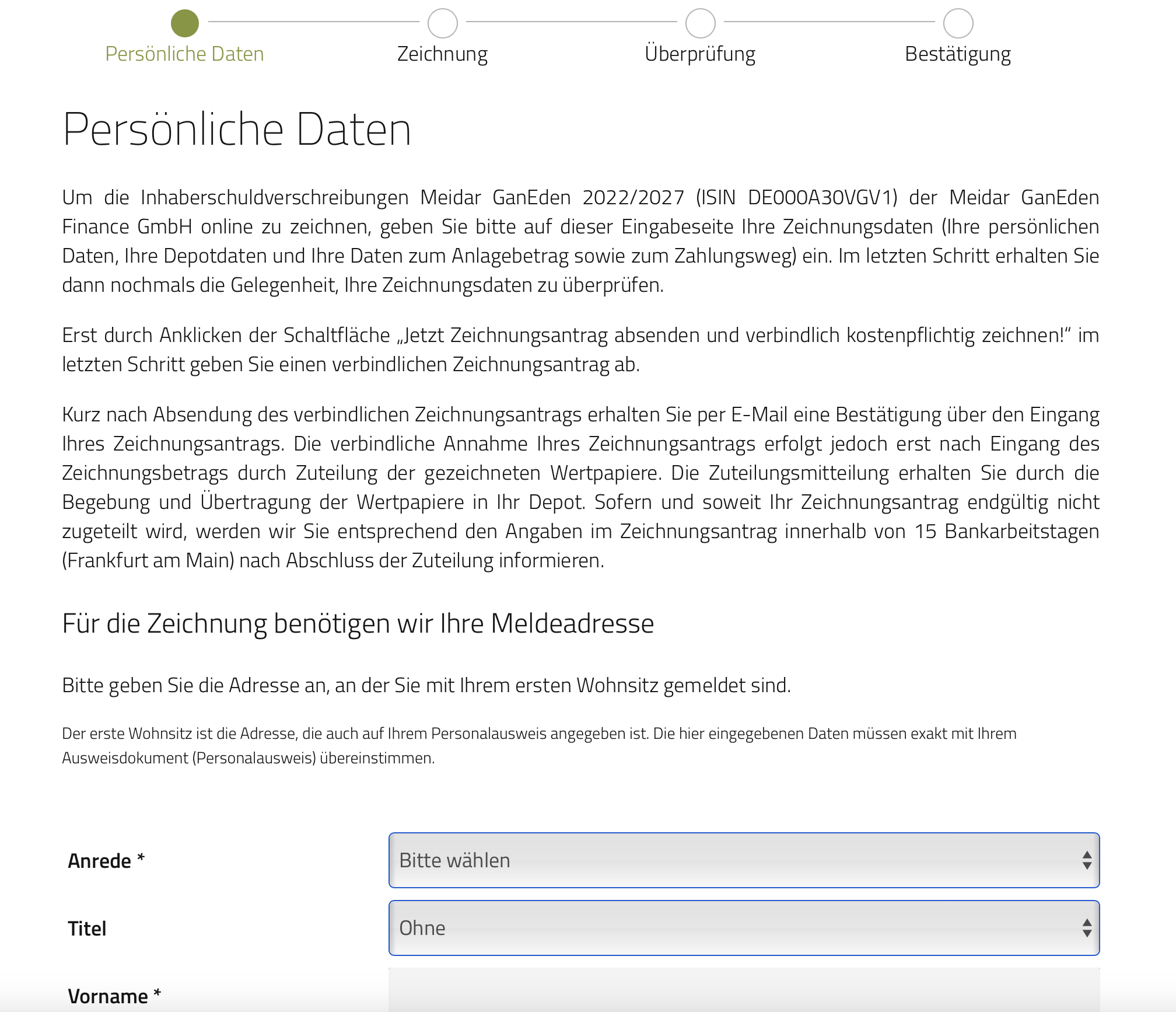 Ansicht Formular Zeichnungstool